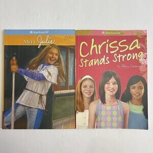 American Girls Meet Julie Chrissa Stands Strong Set of 2 Paperback Books